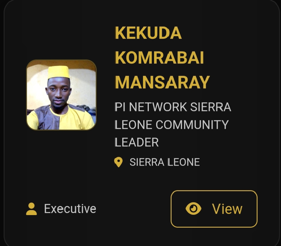 SPOTLIGHT ON KEKUDA KOMRABAI MANSARAY — PI NETWORK SIERRA LEONE COMMUNITY LEADER